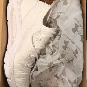 Under Armour Cream Athletic Shoes